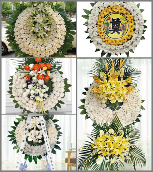 山东青岛平度市古岘镇朱村花圈速递