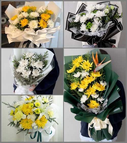 山东青岛平度市古岘镇朱村白事花束代送